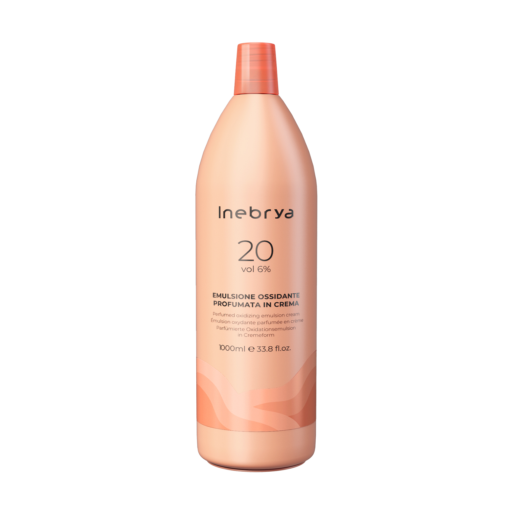Окислювальна емульсія для фарбування волосся Inebrya Oxidizing Perfumed Emulsion Cream 6% (20 Vol), 1 л